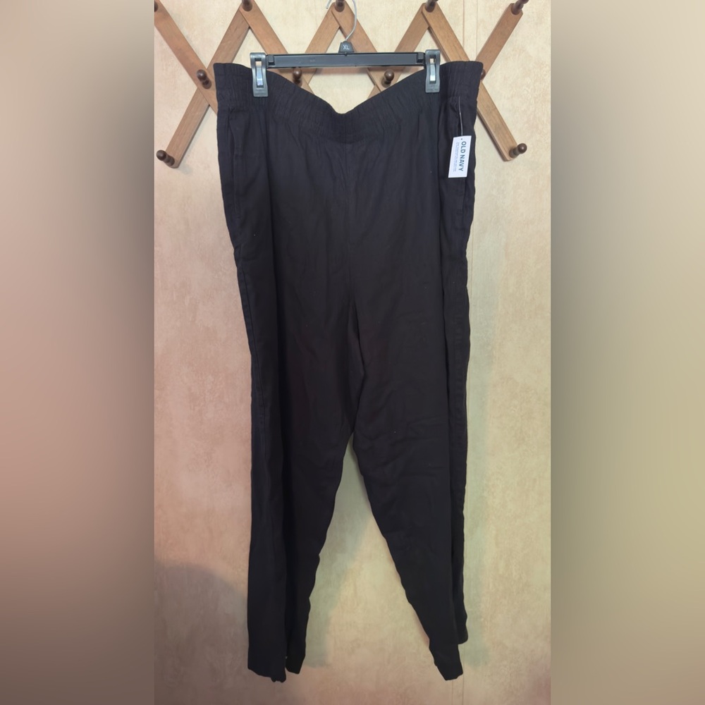 Old Navy Black Women’s Linen Pants